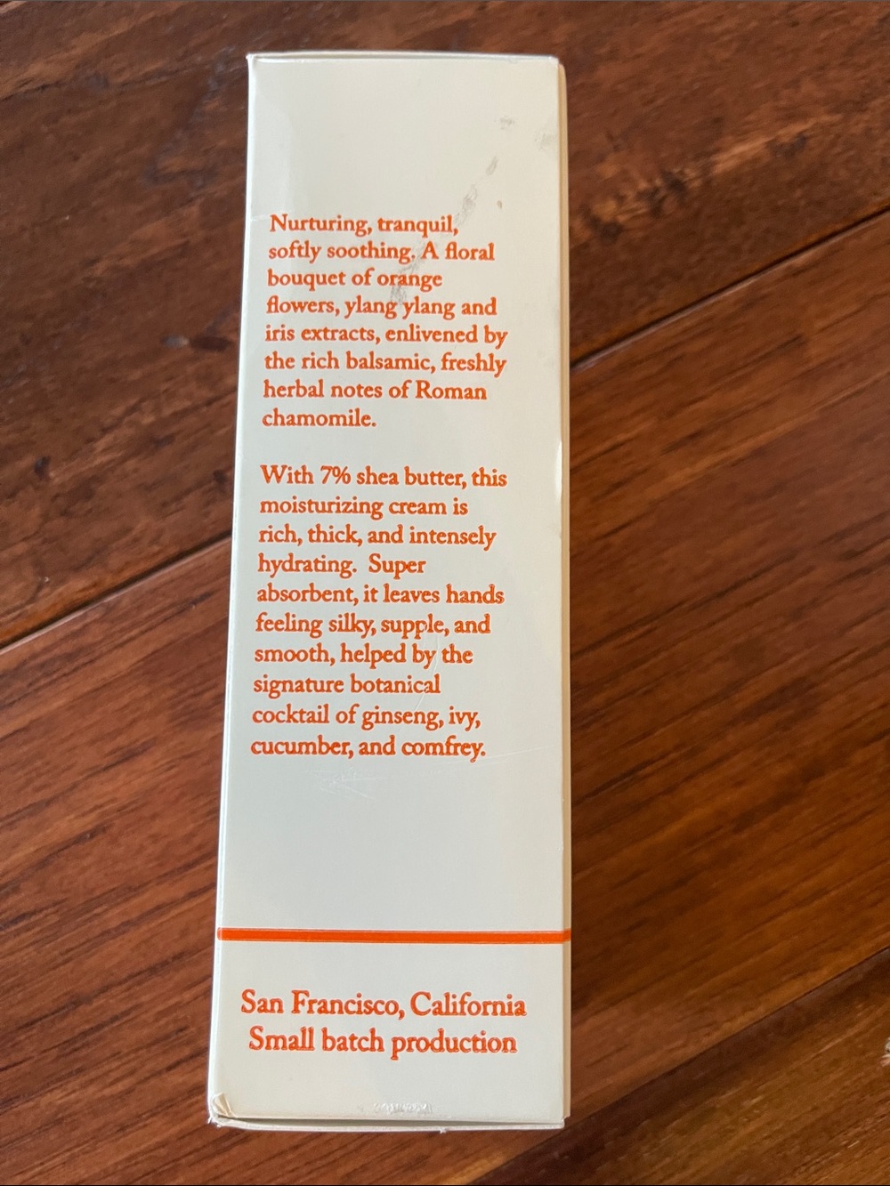 Elizabeth W Orange Flower Chamomile Hand Cream-NWT - Picture 2 of 4